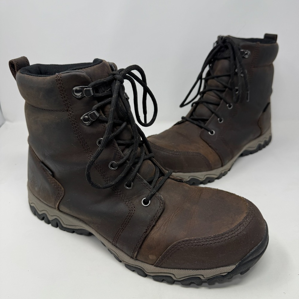 Duluth Trading Company Work Boots Brown Leather Water Resistance Men's Size 11.5